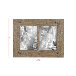 5x7 Two Photo Weathered Photo Frame