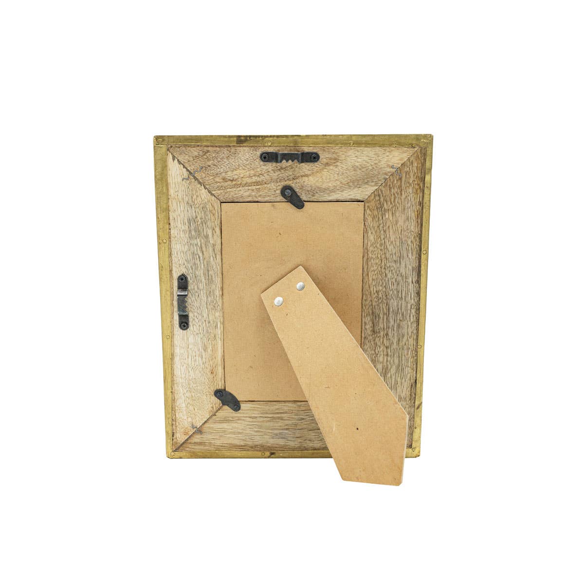 4X6 Berlin Hammered Brass Diamond Photo Frame