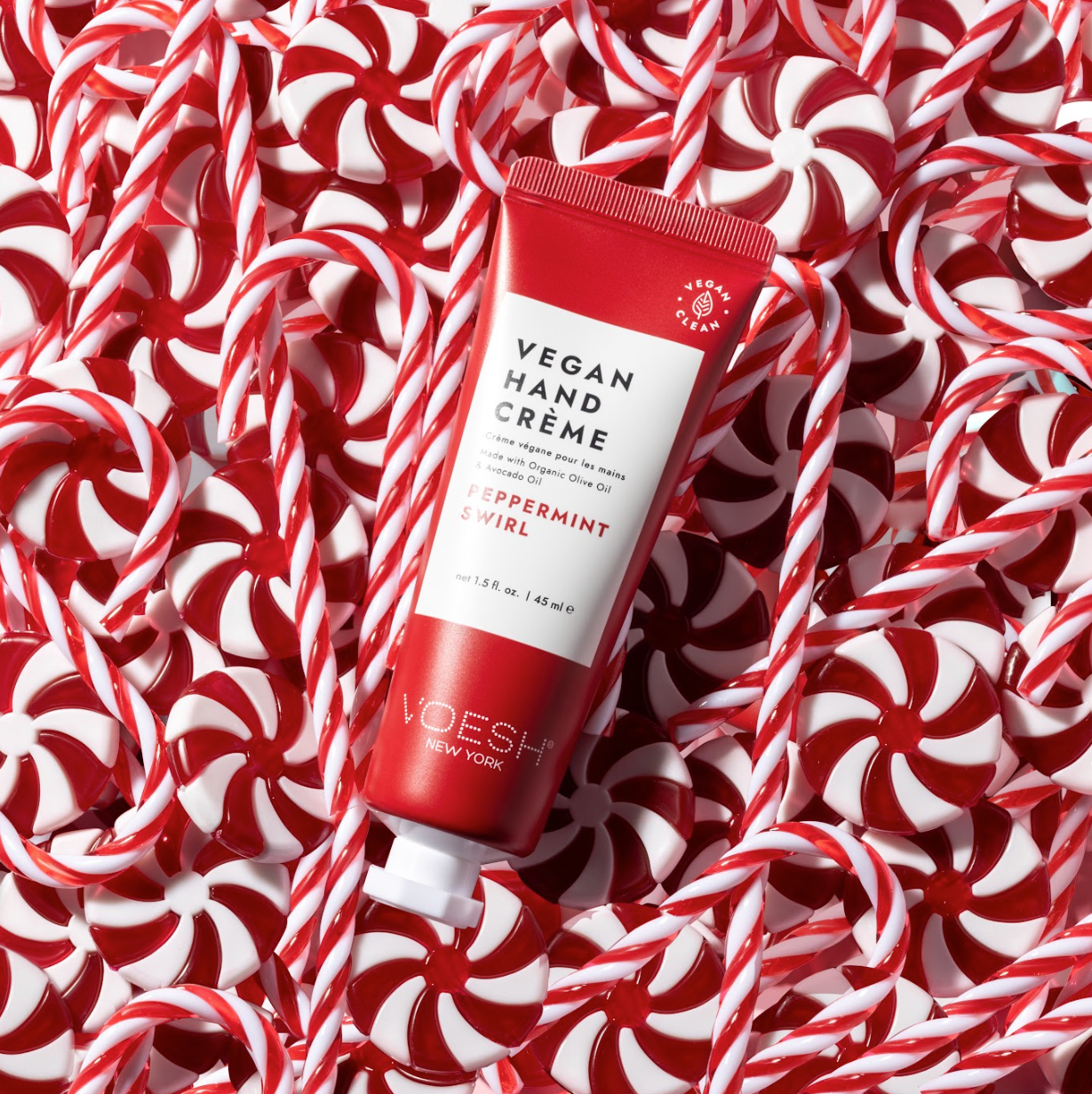 Limited Edition Peppermint Swirl Vegan Hand Crème 1.5oz: Single