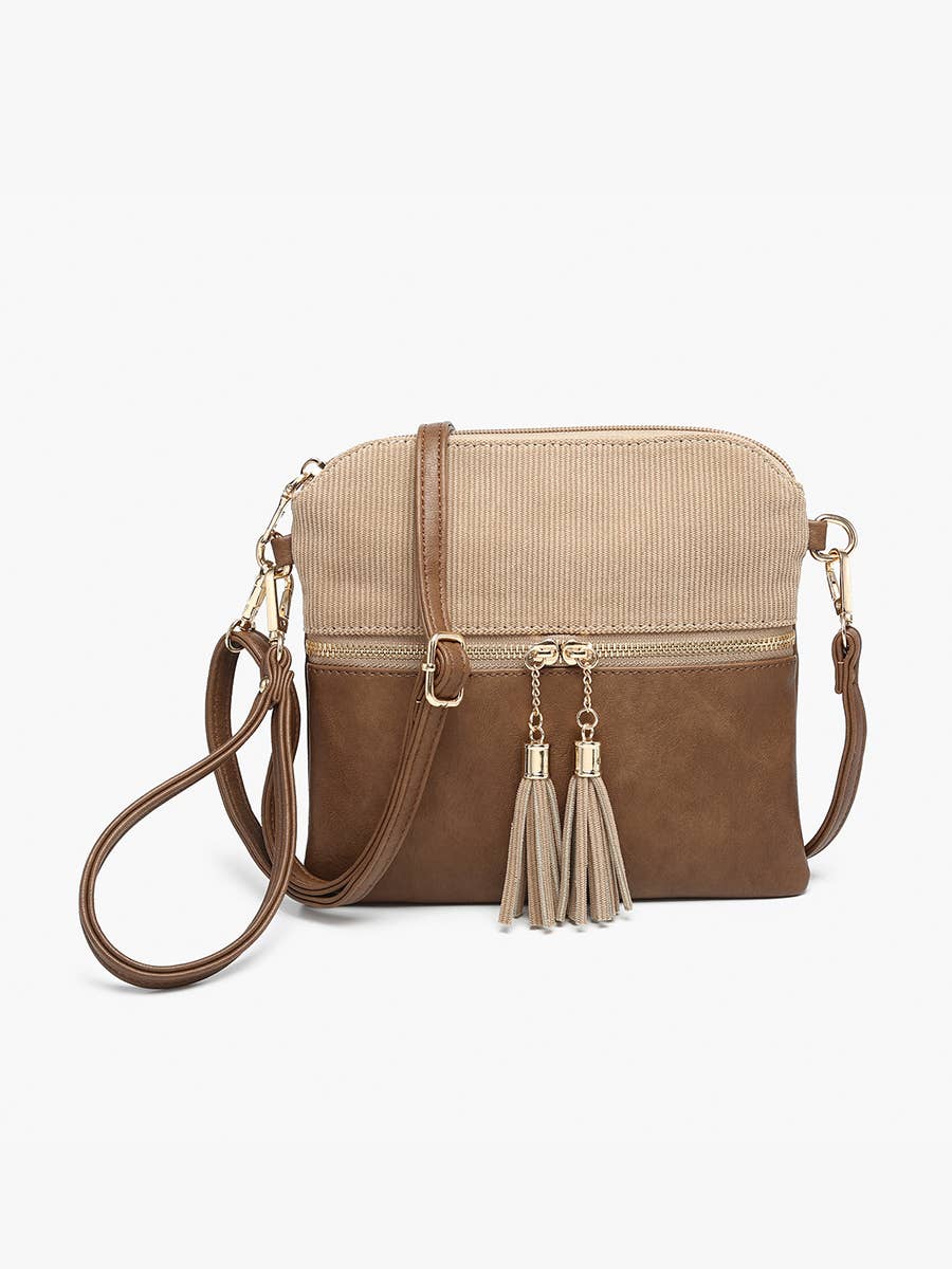 Tara Corduroy 2 Tone Crossbody