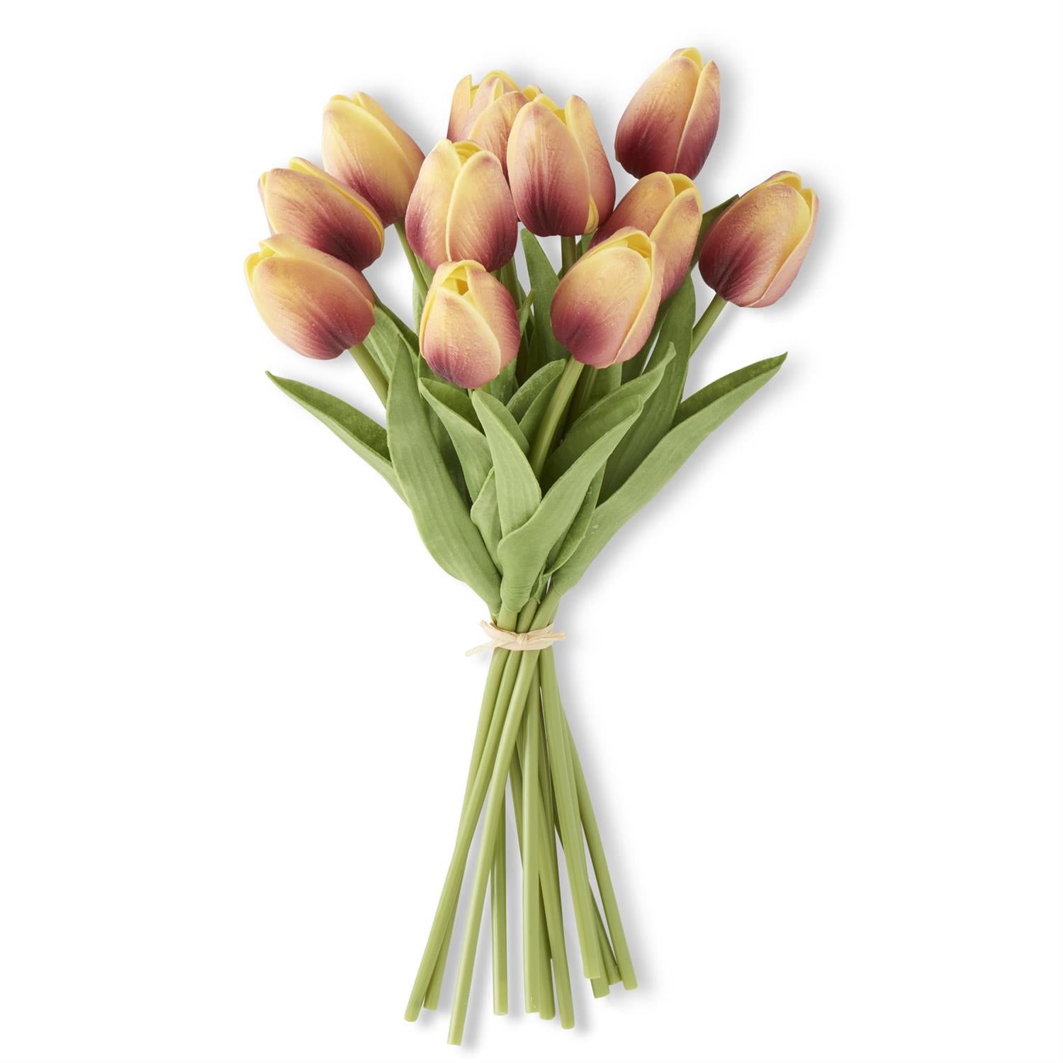 13.5 Inch Orange/Yellow Real Touch Mini Tulip Bundle