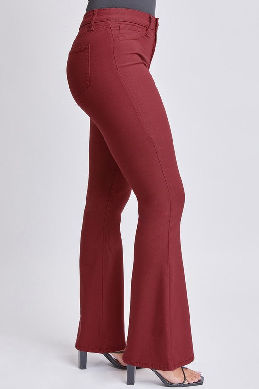 Dark Rose Junior Hyperstretch High-Rise Flare Pants