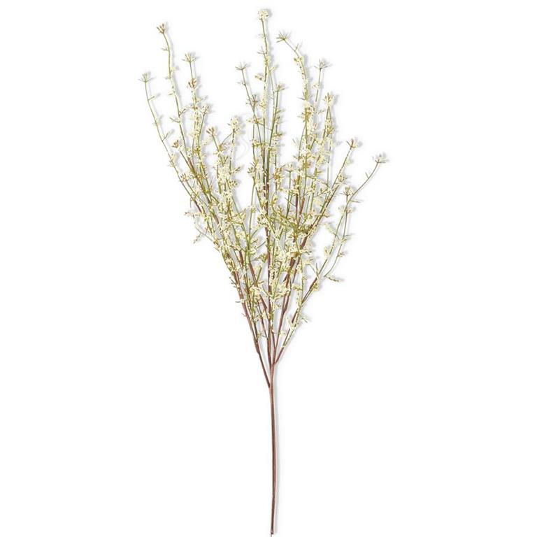 22 Inch Cream Wildflower Spray Stem