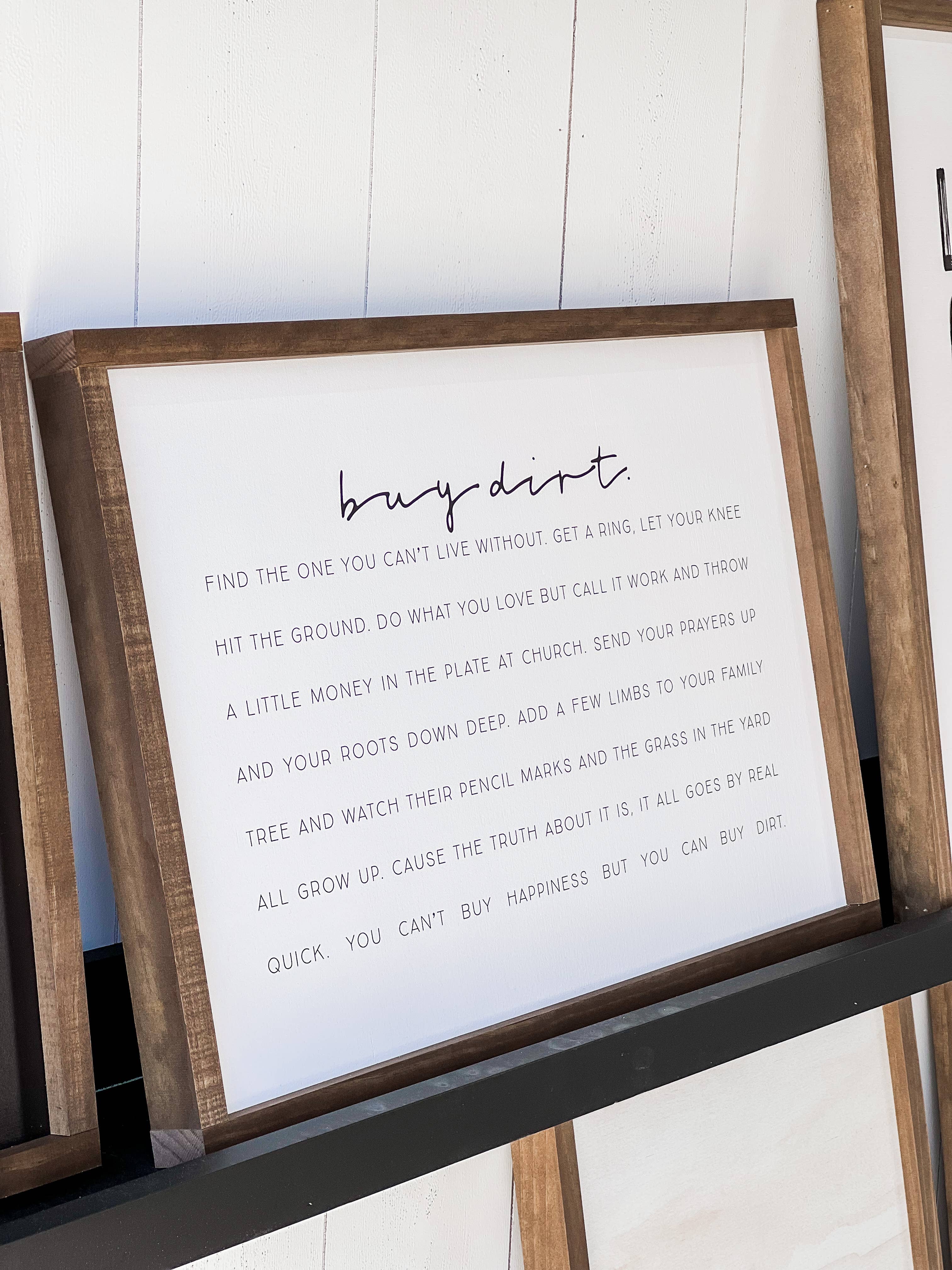 Buy Dirt - Horizontal | Wall Decor, Home Decor, Wall Art: 12x8"