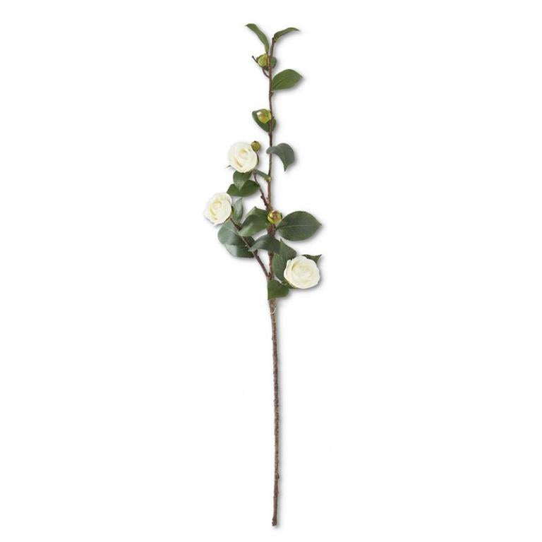 30 Inch White Camellia Stem