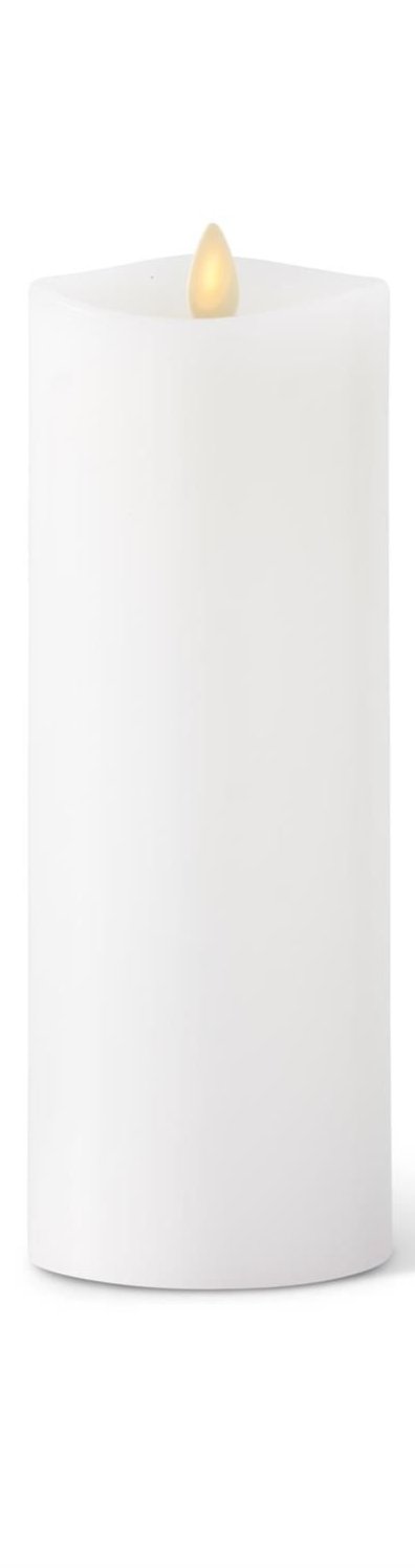 White Wax Luminara Indoor Pillar Candles