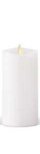 White Wax Luminara Indoor Pillar Candles