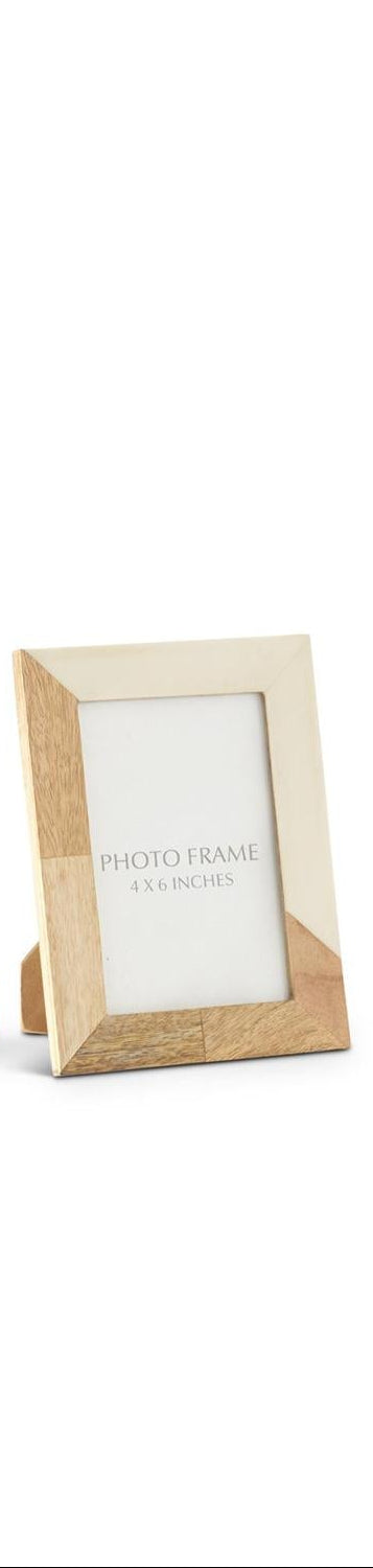 Wood & Cream Resin Tile Photo Frames