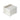 4 Inch Gold Striped White Marble Square Coaster