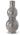 Grey Ceramic Double Bubble Vases
