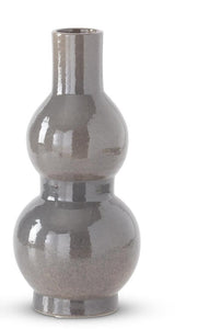 Grey Ceramic Double Bubble Vases