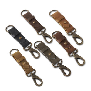 6 Inch Leather Key Ring w/Dog Hook