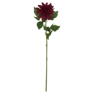 29 Inch Burgundy Real Touch Dahlia