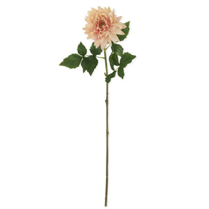 29 Inch Peach Real Touch Dahlia Stem