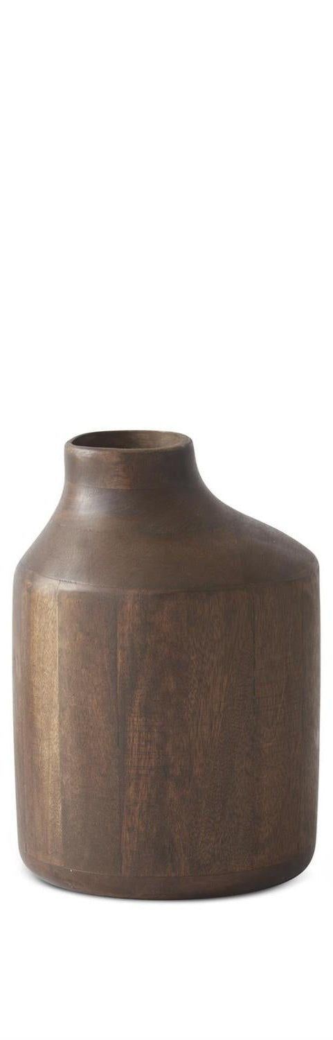 Dark Mango Wood Irregular Vase