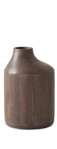 Dark Mango Wood Irregular Vase