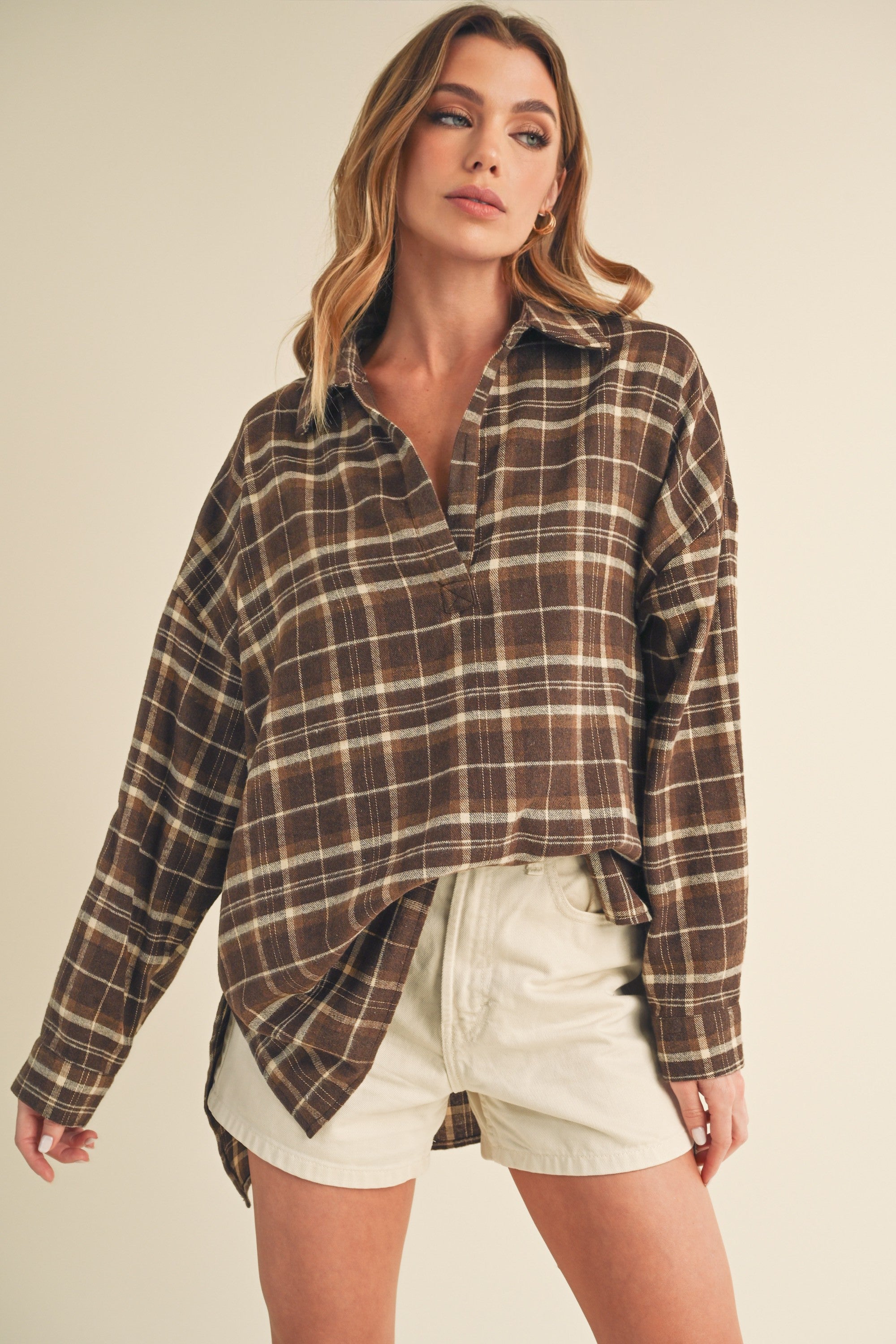 Brown Tamra Shirt