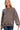 Brown Acid Wash Fleece Oversized Crewneck