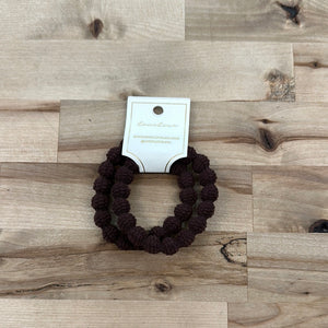 3pc Round Neutral Hair Ties