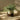Arlen Ceramic Planter With Carved Wood Plant Stand