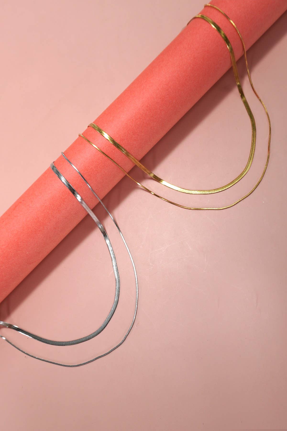 GOLD STAINLESS STEEL TARNISH FREE  MULTI LAYER NECKLACE