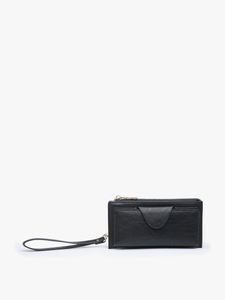 Black Kyla RFID Wallet w/ Snap Closure
