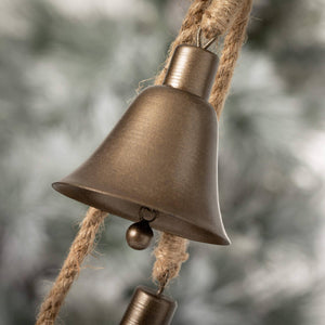 BRONZE CHRISTMAS BELL SWAG