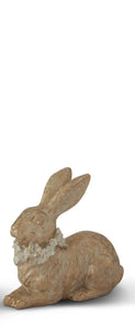 8.25 Inch Gold Resin Easter Bunny
