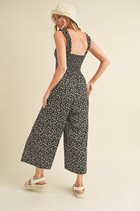 Black Floral Brandis Jumpsuit