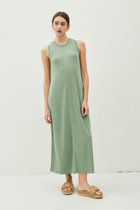 PINE JERSEY CREWNECK MAXI DRESS