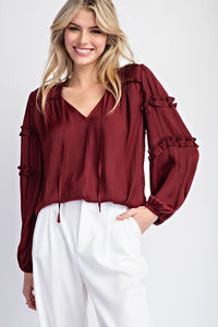 Maroon Blouse