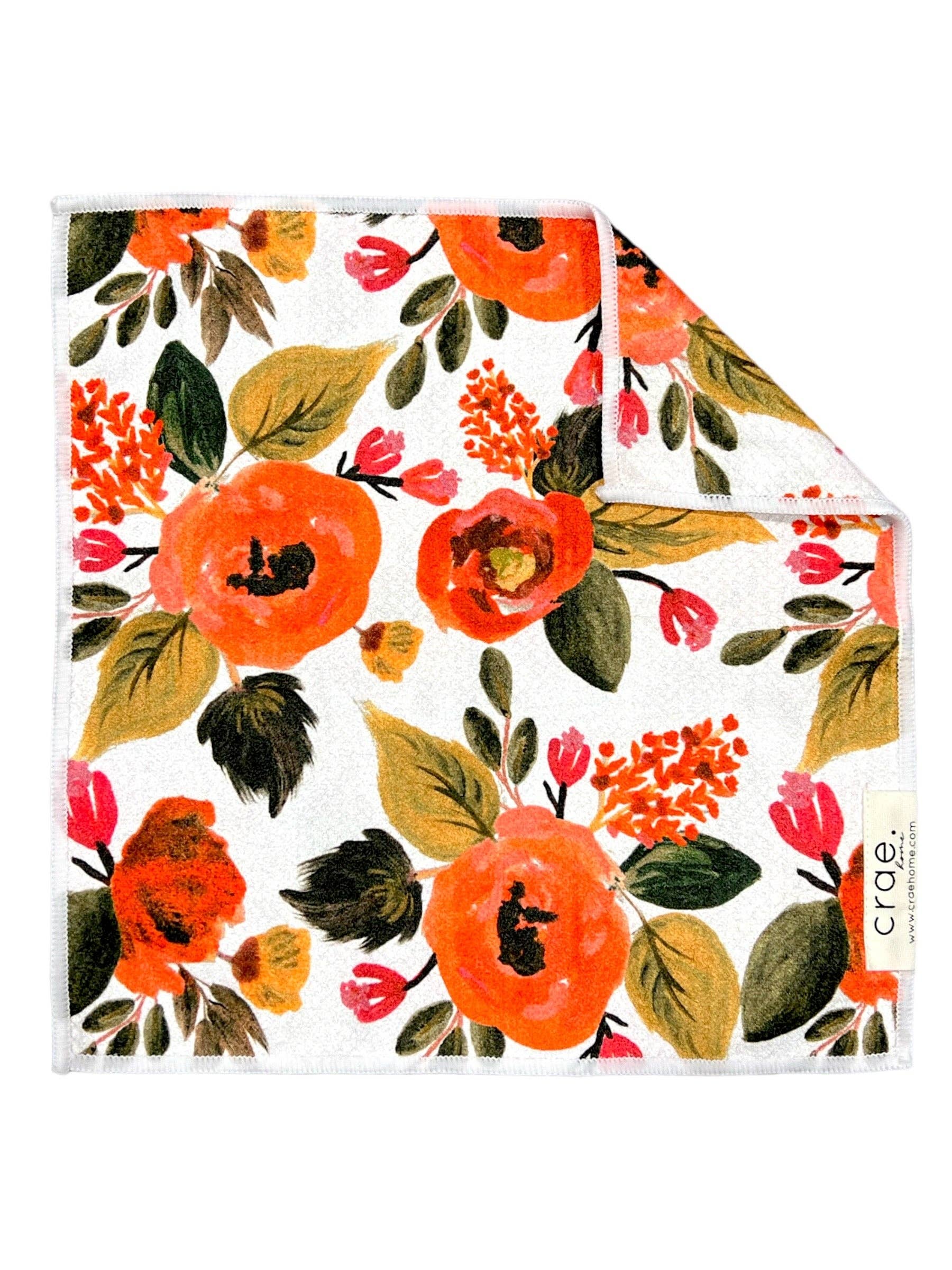 Susan: Double-Sided Washcloth: White / 12x12 / Washcloth