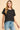 Black Solid Basic Top