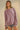 Washed Mauve Acid Washed Thermal Textured Pullover
