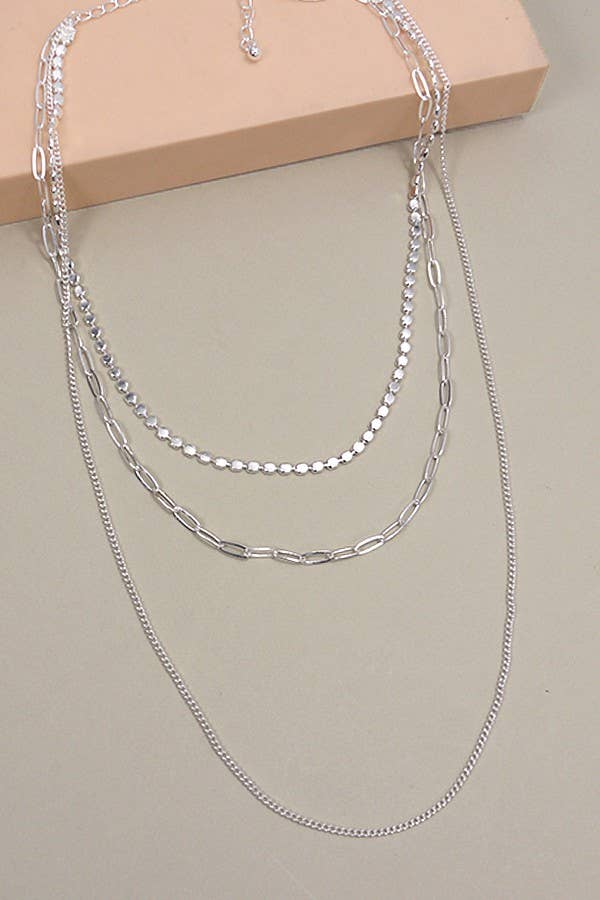 GOLD UNIQUE CHAIN MULTI LAYER NECKLACE