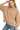 Camel Acid Wash Fleece Oversized Pullover