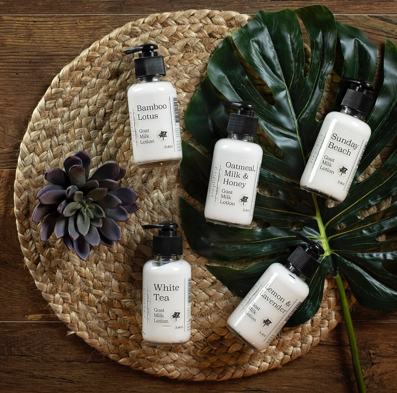 3.4oz Goat Milk Lotion: Caribbean Coconut