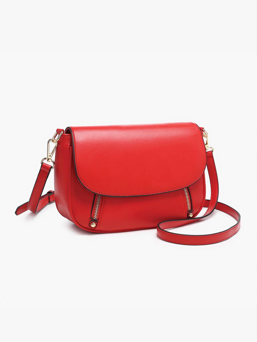 Lindsay Dual Zip Flapover Crossbody