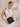 Natural/Brown Tara Micro Straw Crossbody/Wristlet w/ Front Zip Pocket