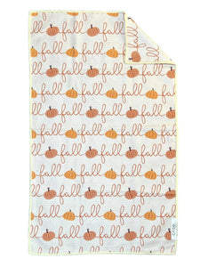Happy Fall Ya'll: Double-Sided Hand Towel: Cream / 17x27 in / Hand Towel