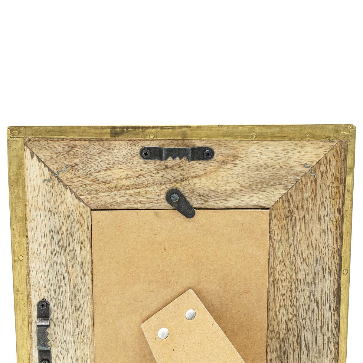 4X6 Berlin Hammered Brass Diamond Photo Frame