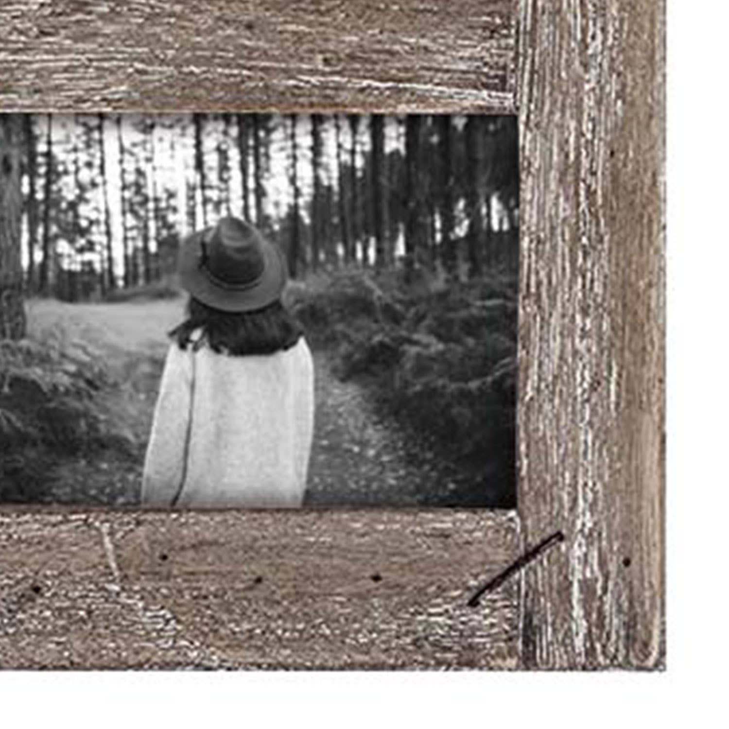 4X6 Five Photo Weathered Wood Frame