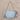 Light Blue Raquel Whipstitch Trim Crossbody/Saddle Bag