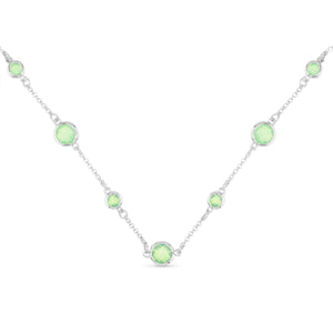 Faceted CZ Necklace | Ice Blu Collection: Pink / 18K Gold Dipped