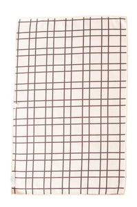 Lilly Plaid: Reversible Hand Towel: Brown / Hand Towel