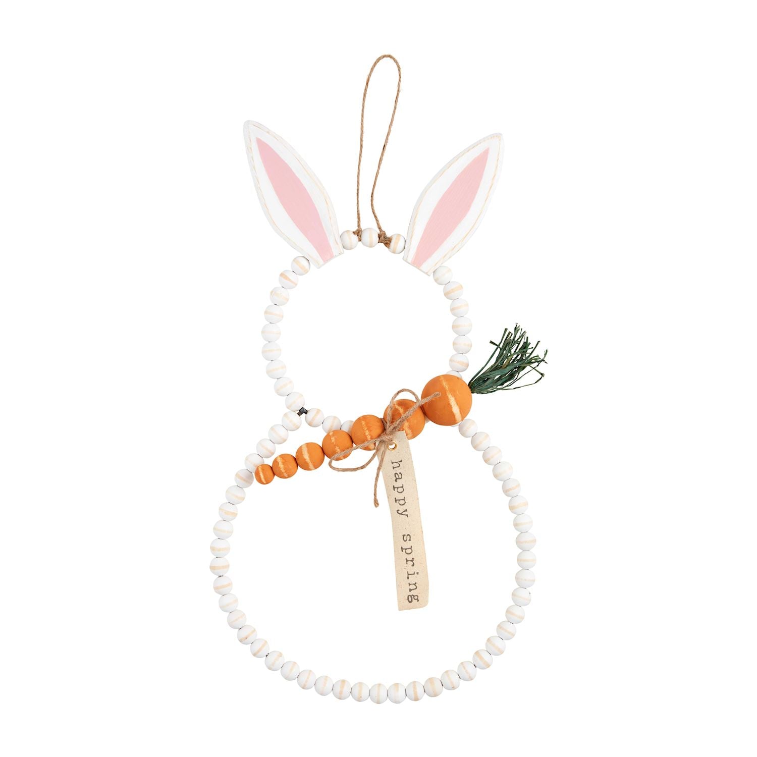 BEADED BUNNY DOOR HANGER