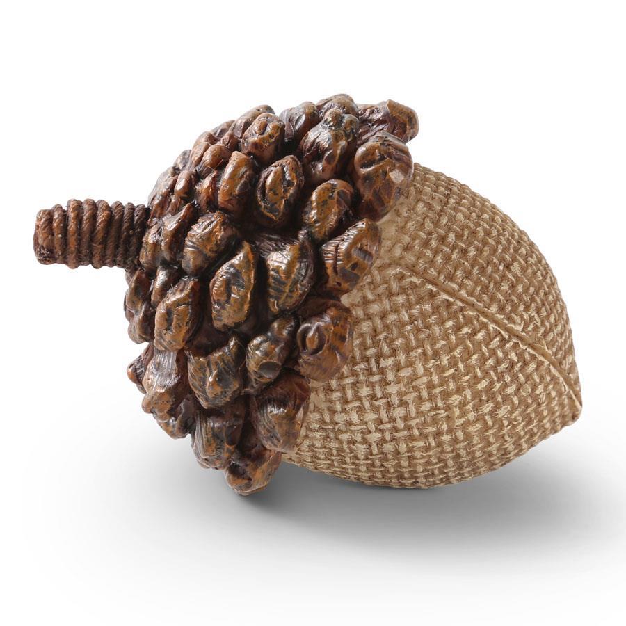 2.5 Inch Light Brown Resin Acorn w/Pinecone