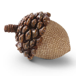 2.5 Inch Light Brown Resin Acorn w/Pinecone