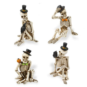 4 Inch Sitting Resin Skeleton
