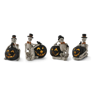LED Skeleton & Jack O Lantern w/Timer